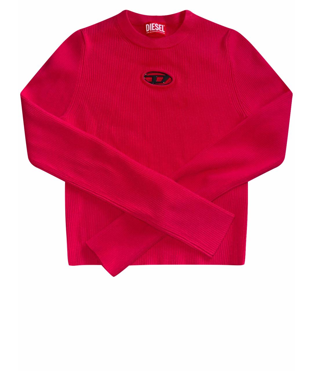 DIESEL Розовый вискозный джемпер / свитер, фото 1