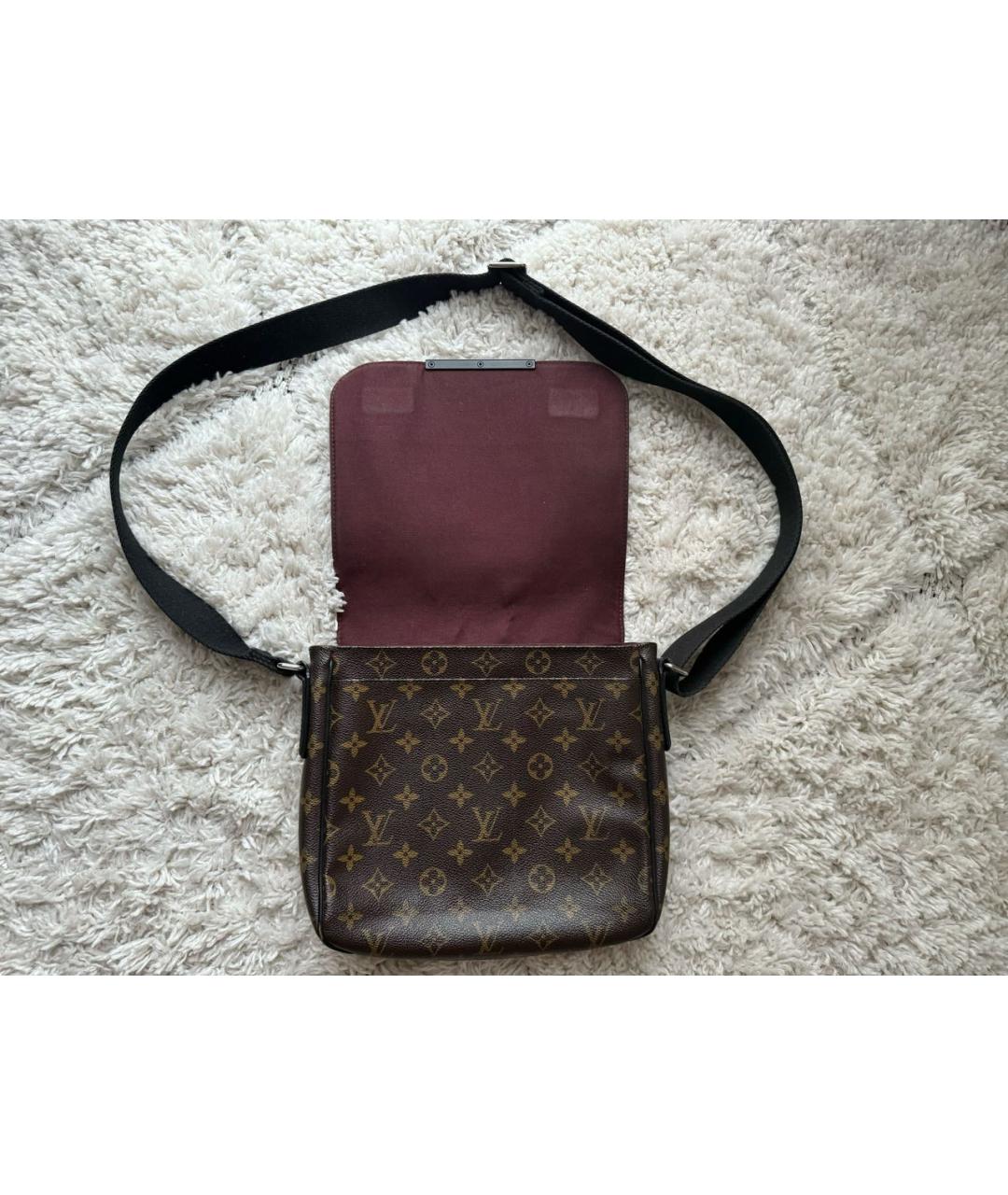 LOUIS VUITTON PRE-OWNED Коричневая сумка на плечо из искусственной кожи, фото 6