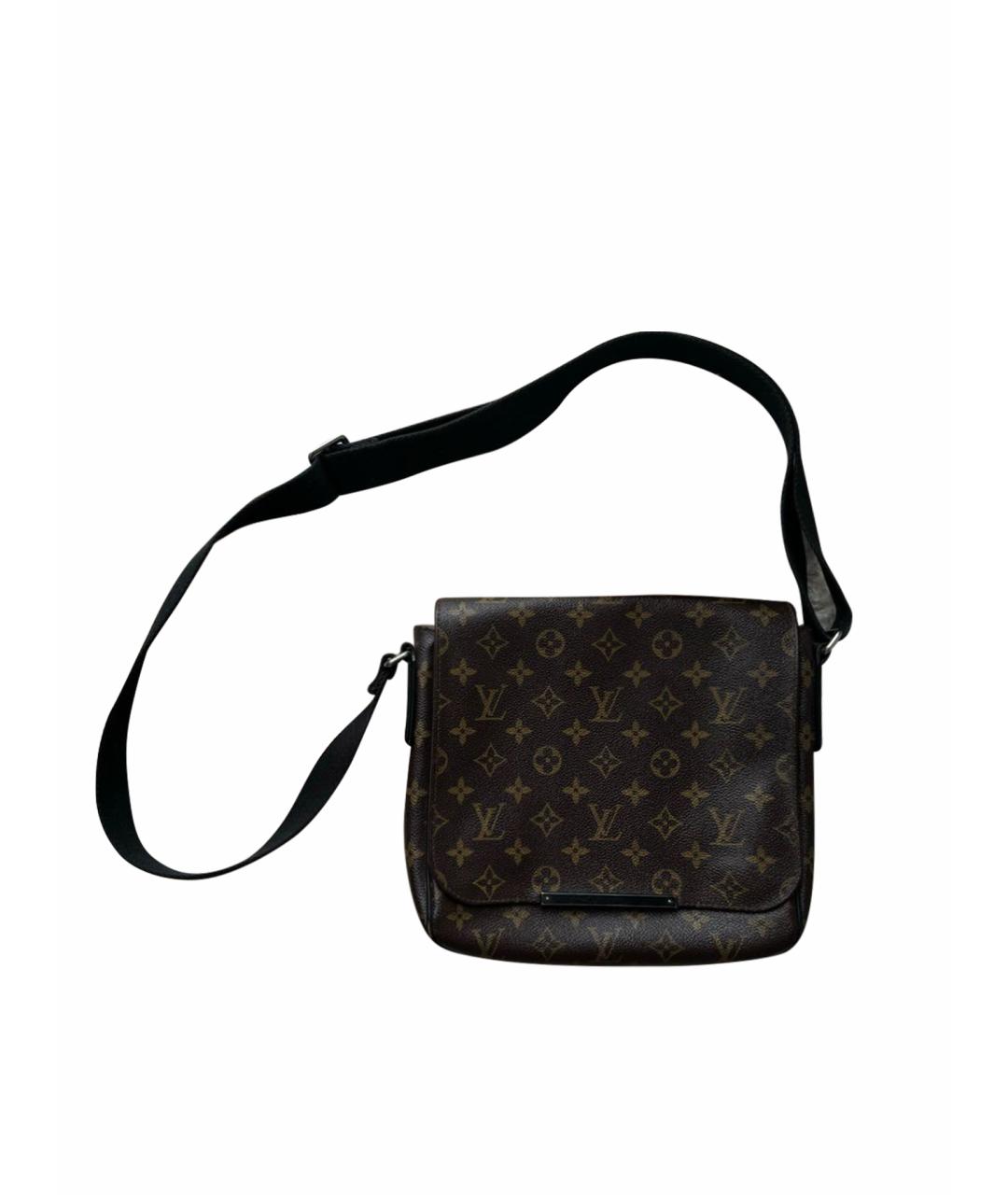 LOUIS VUITTON PRE-OWNED Коричневая сумка на плечо из искусственной кожи, фото 1