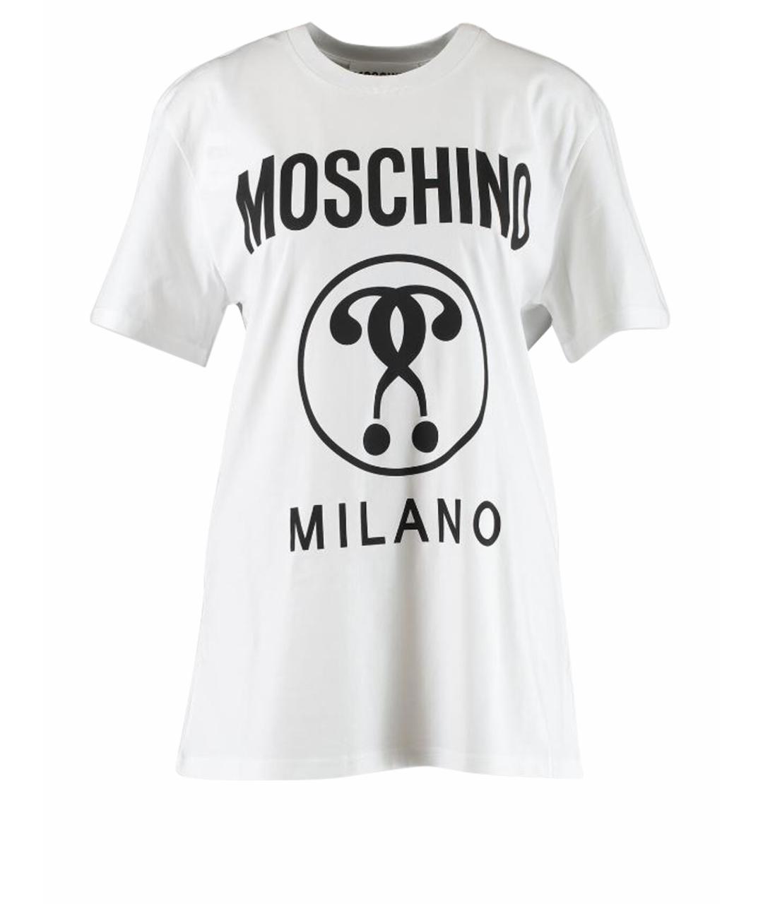 BOUTIQUE MOSCHINO Белая хлопковая футболка, фото 1