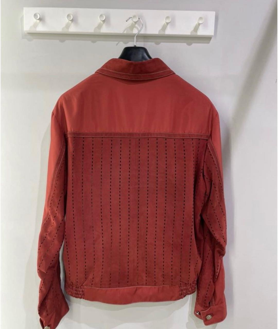 BRIONI Бордовая шелковая куртка, фото 2