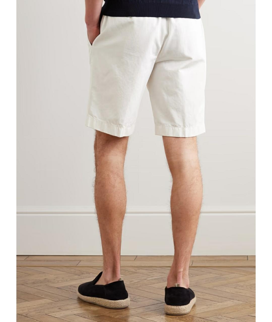 LORO PIANA Белые льняные шорты, фото 5