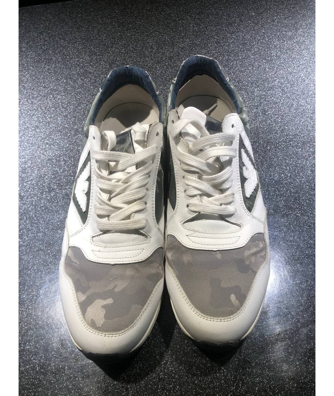 ARMANI EXCHANGE Белые низкие кроссовки / кеды, фото 2