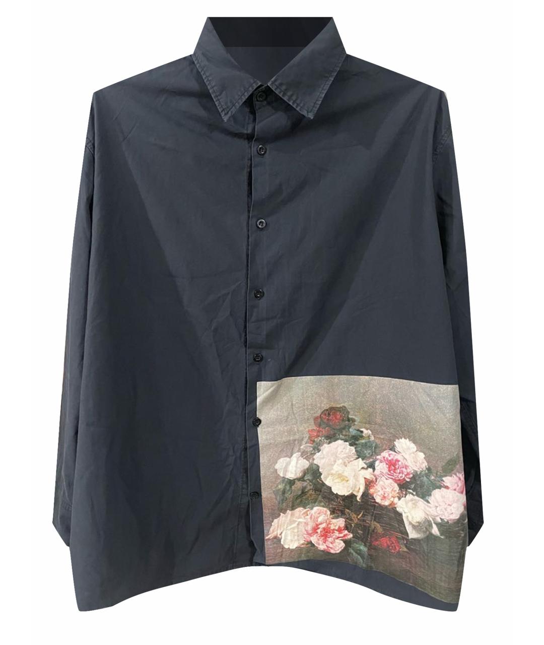 RAF SIMONS Черная хлопковая кэжуал рубашка, фото 1