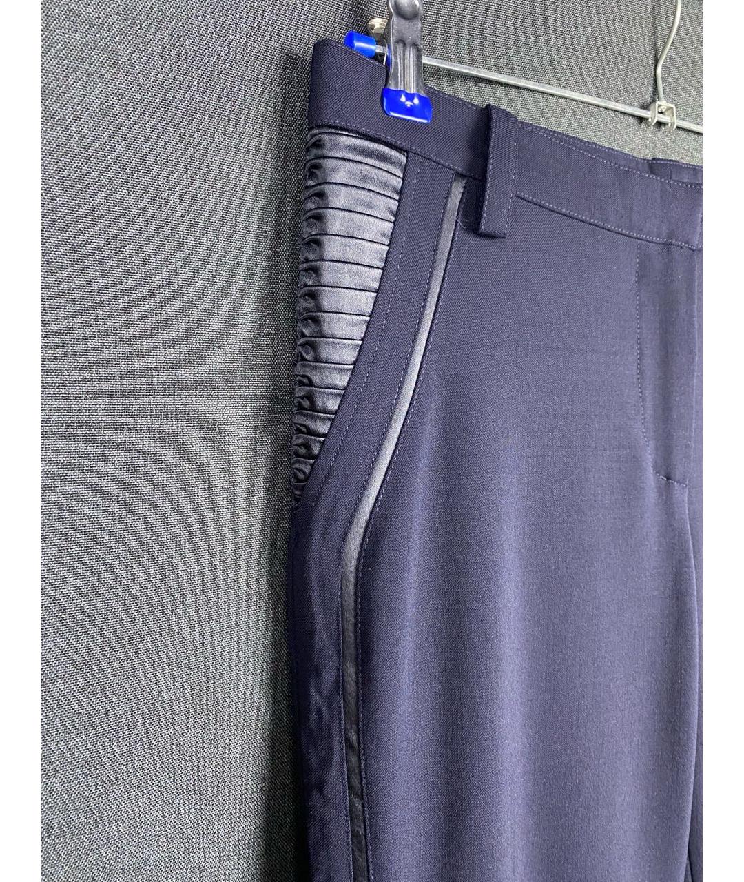 VERSACE Фиолетовые шерстяные брюки узкие, фото 2
