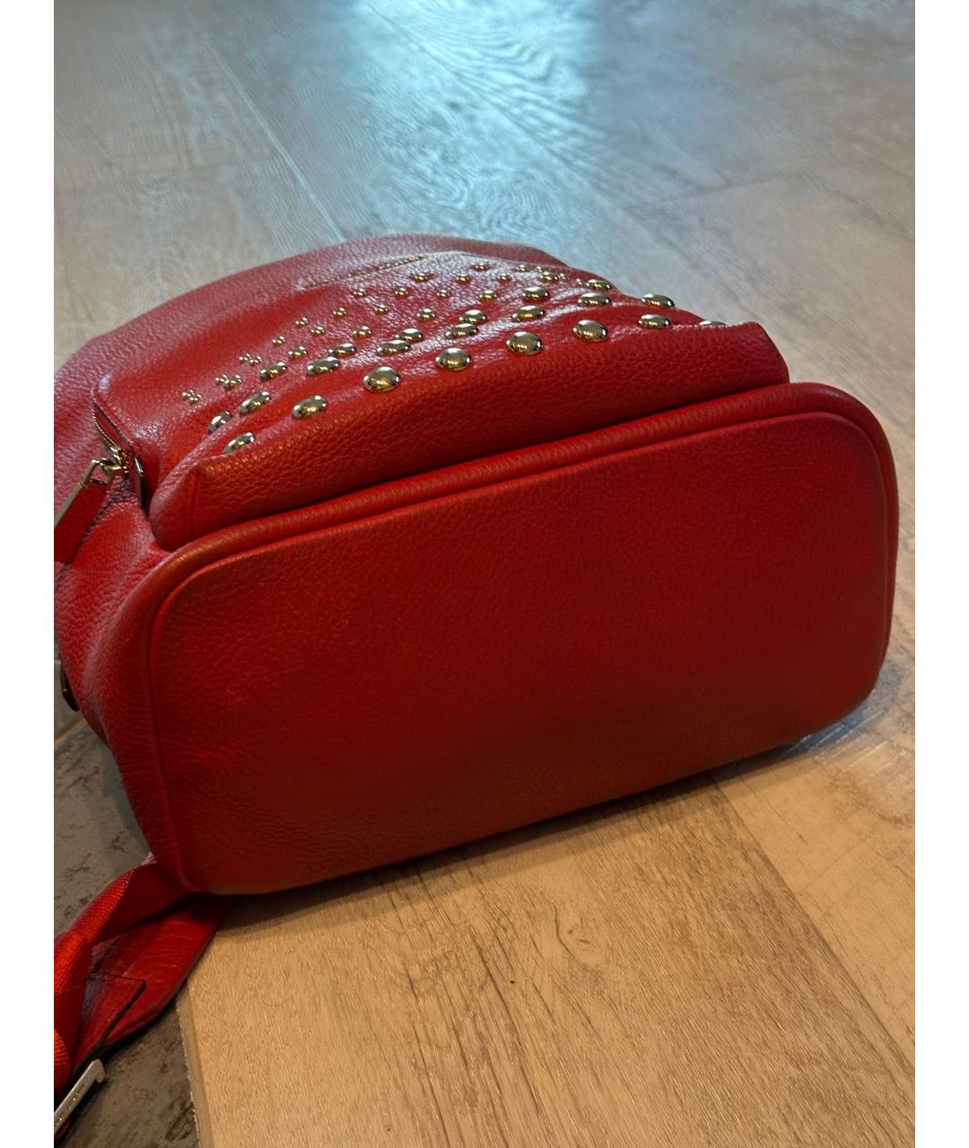 MICHAEL KORS Красный кожаный рюкзак, фото 5