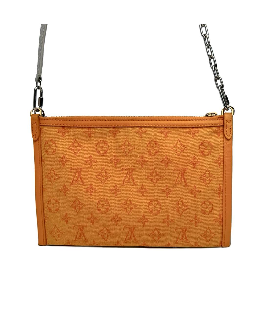 LOUIS VUITTON PRE-OWNED Серая кожаная сумка через плечо, фото 2