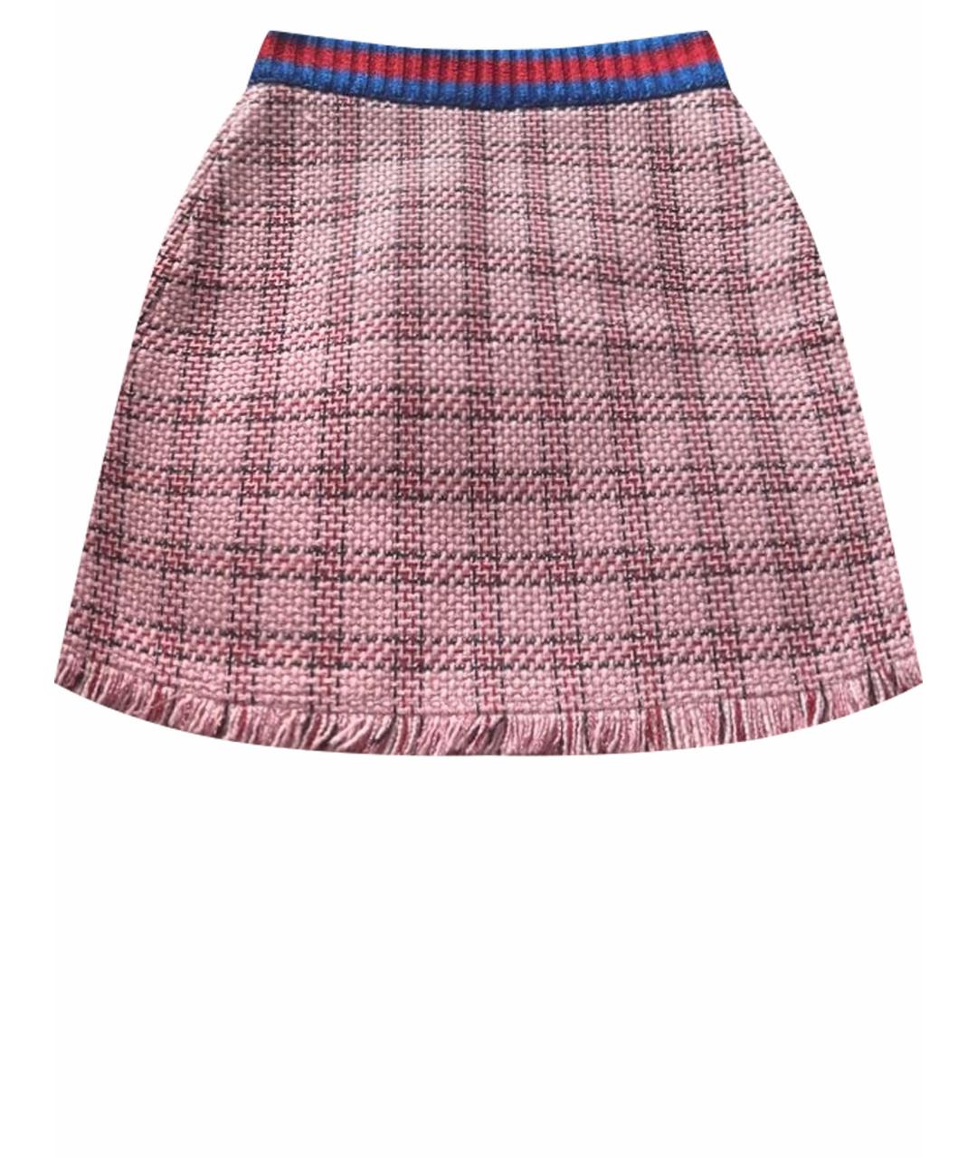 GUCCI Розовая юбка мини, фото 1