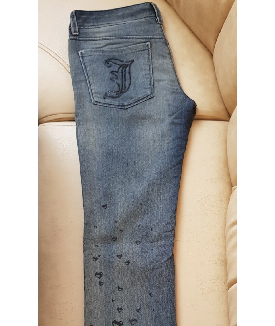JOHN GALLIANO Синие хлопковые прямые джинсы, фото 6