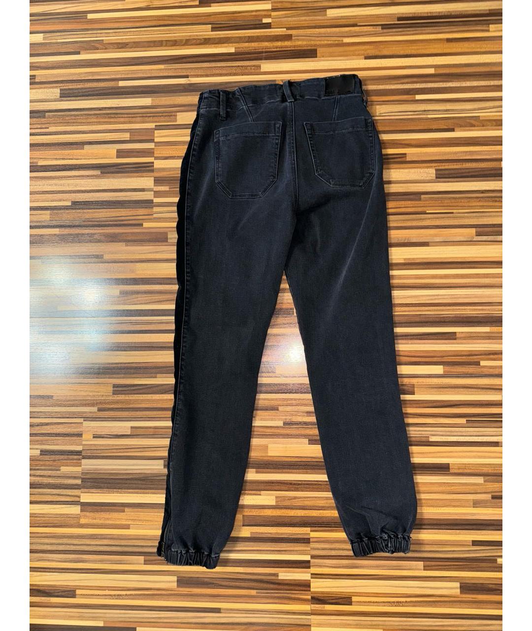 PAIGE Черные хлопко-полиэстеровые джинсы слим, фото 2