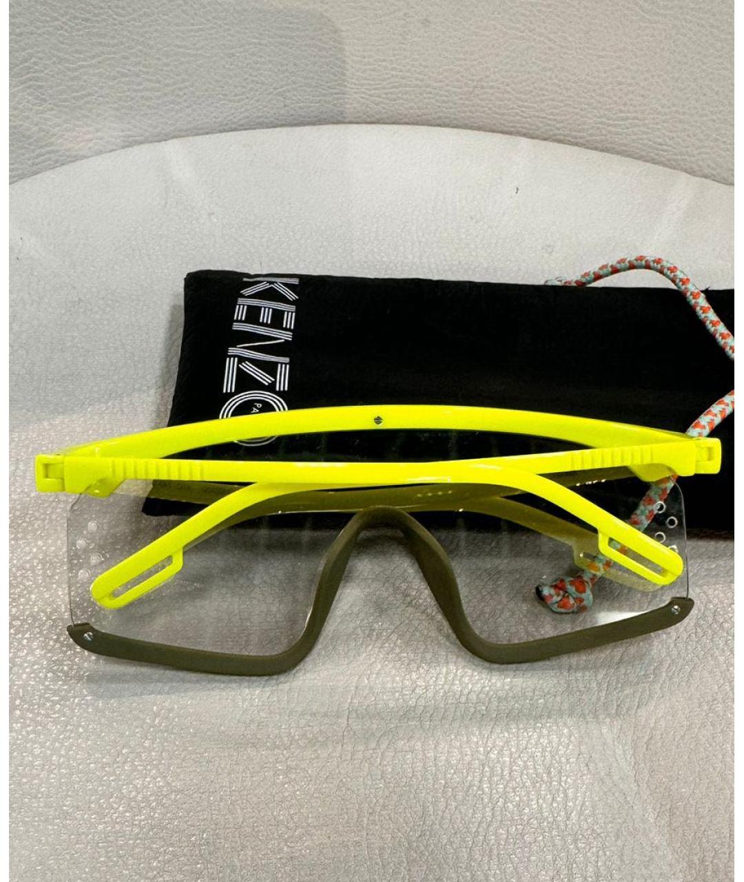 KENZO Желтые солнцезащитные очки, фото 3