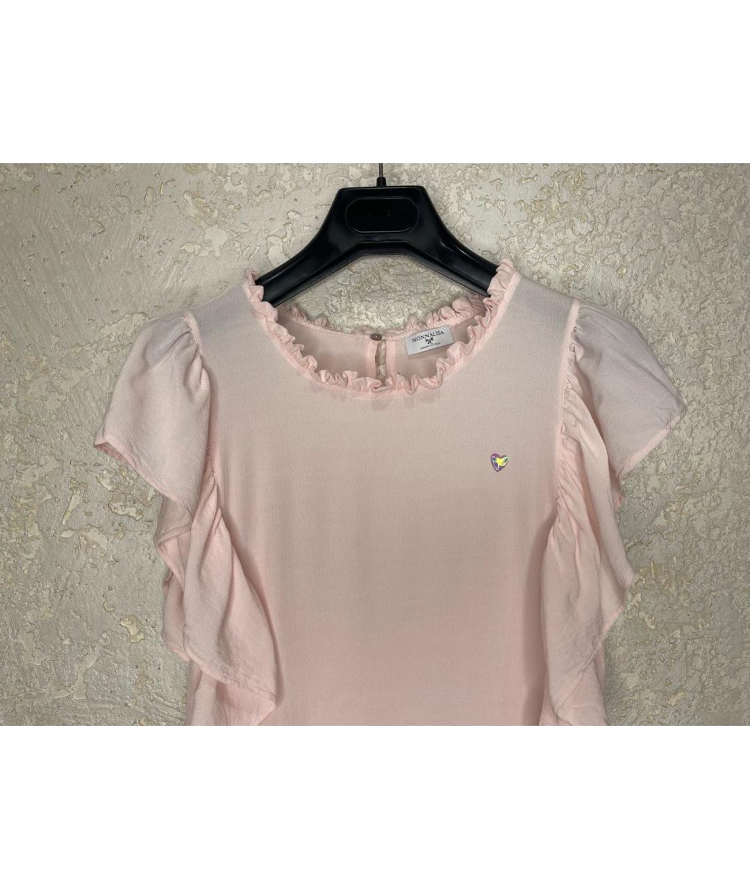 MONNALISA Розовая вискозная футболка, фото 2