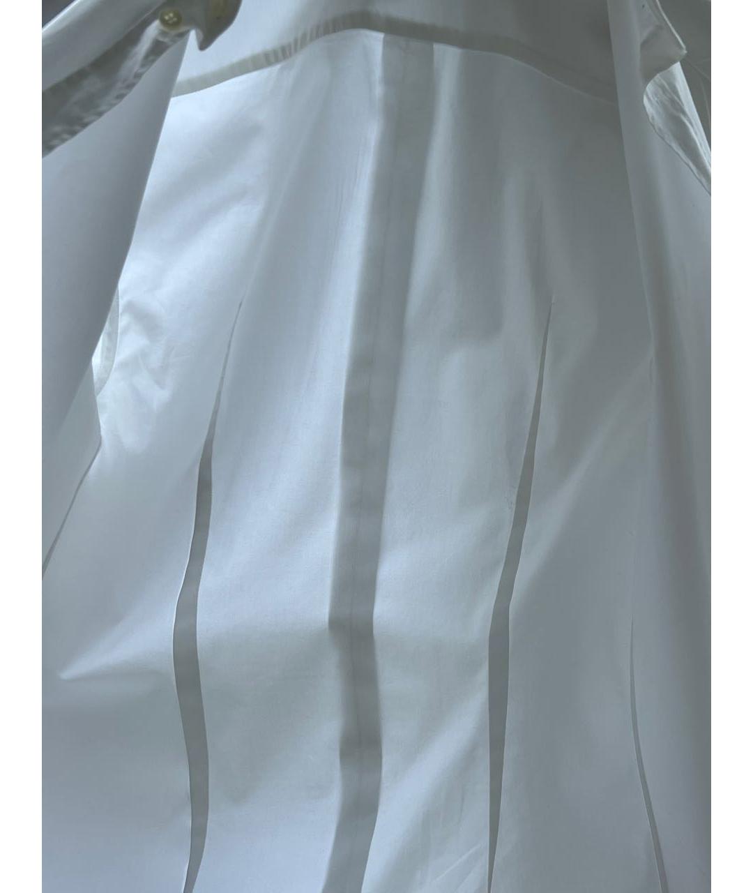 DOLCE&GABBANA Белая хлопко-полиэстеровая классическая рубашка, фото 3