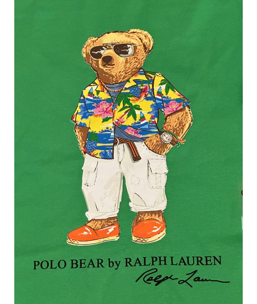 POLO RALPH LAUREN Зеленая детская футболка, фото 7