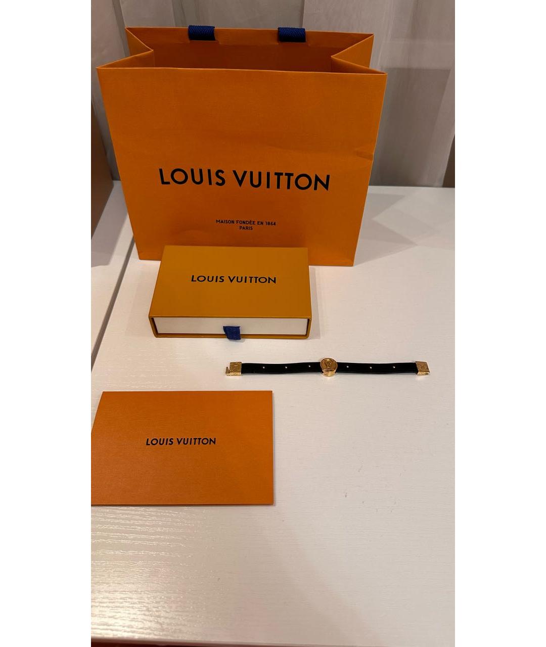 LOUIS VUITTON Черный браслет, фото 2