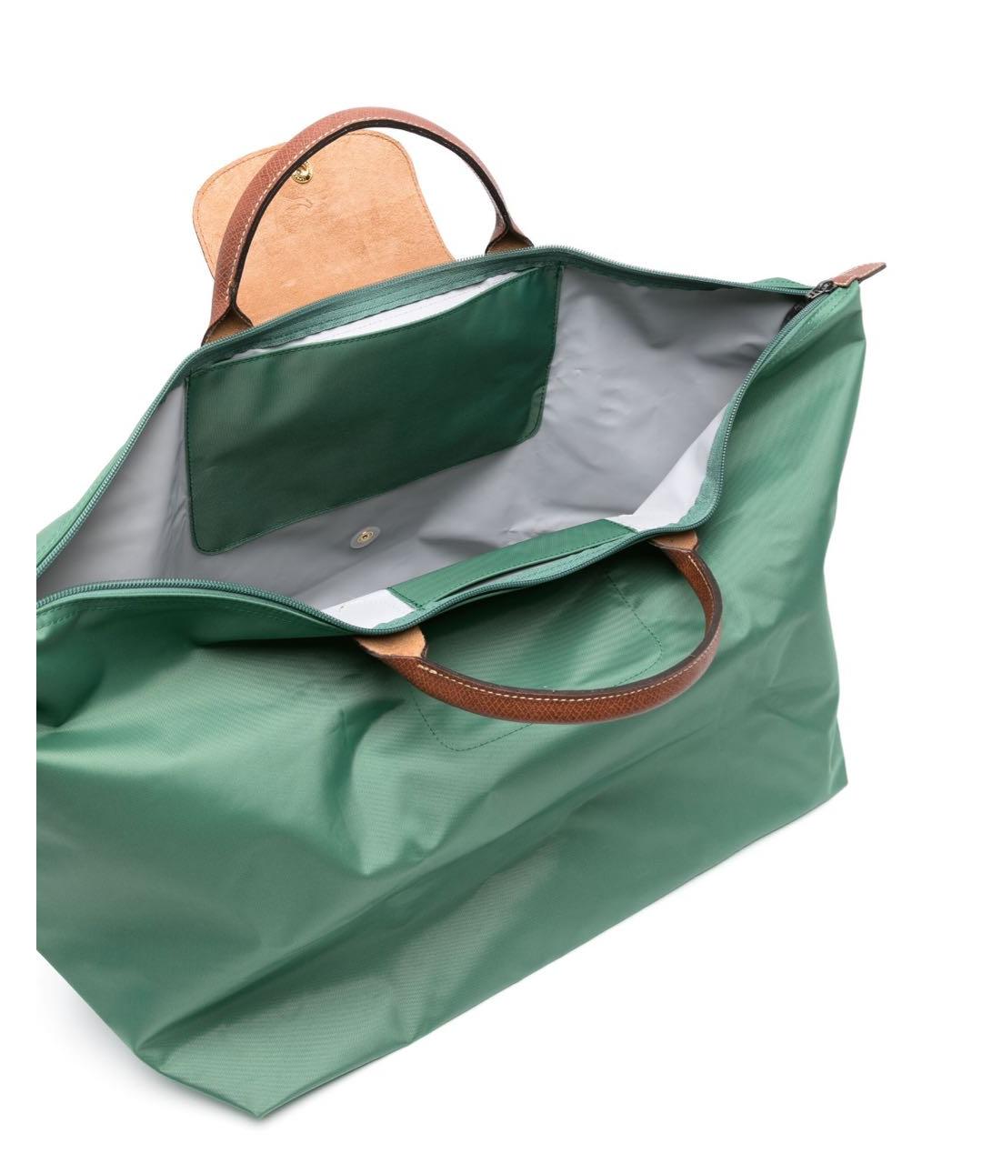 LONGCHAMP Зеленая сумка с короткими ручками, фото 2