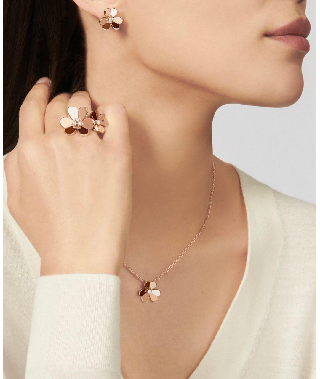 VAN CLEEF & ARPELS Золотые серьги из розового золота, фото 2