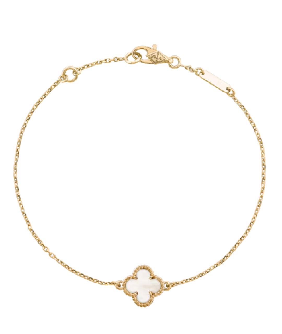 VAN CLEEF & ARPELS Белый браслет из желтого золота, фото 1