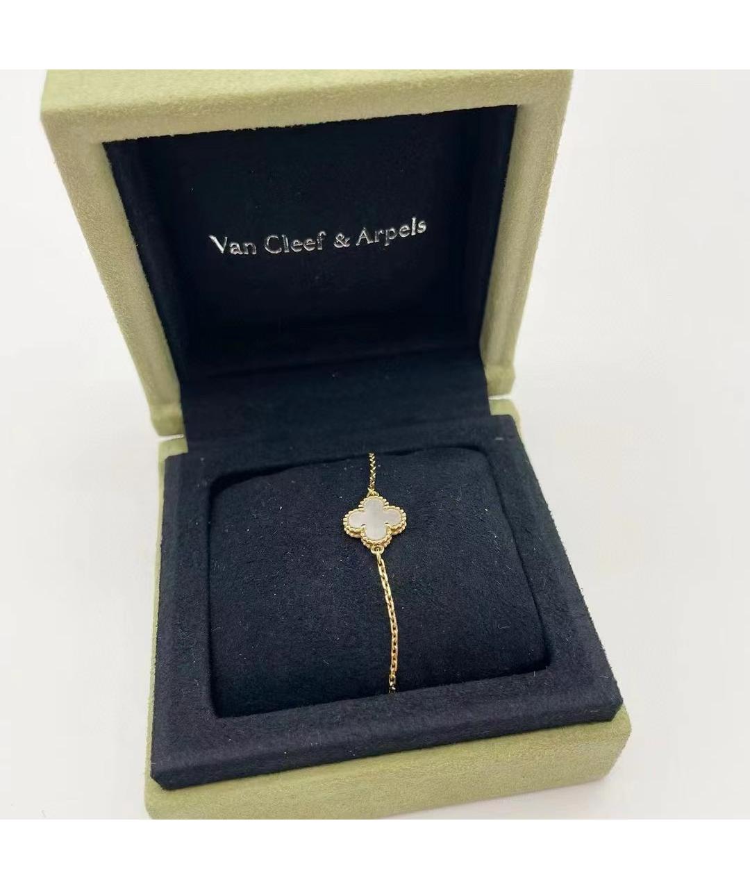 VAN CLEEF & ARPELS Белый браслет из желтого золота, фото 3