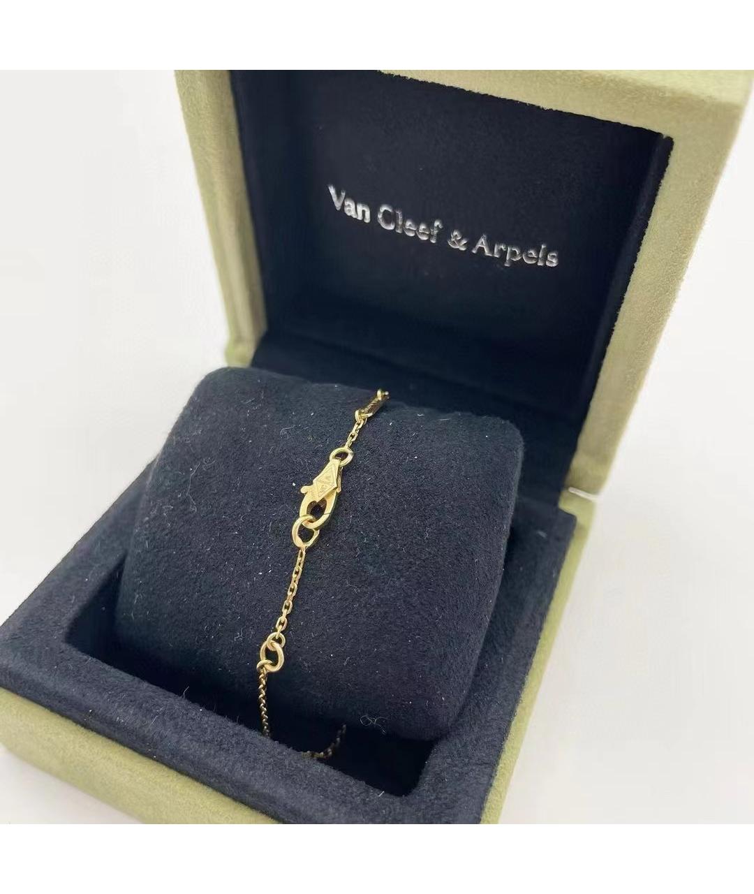 VAN CLEEF & ARPELS Белый браслет из желтого золота, фото 4