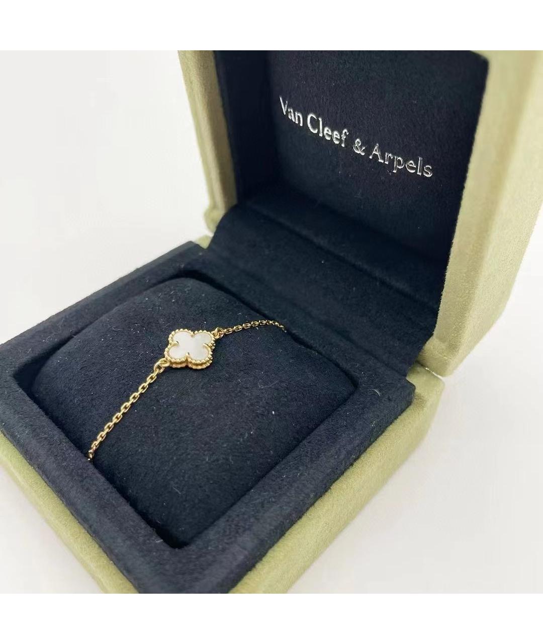 VAN CLEEF & ARPELS Белый браслет из желтого золота, фото 5