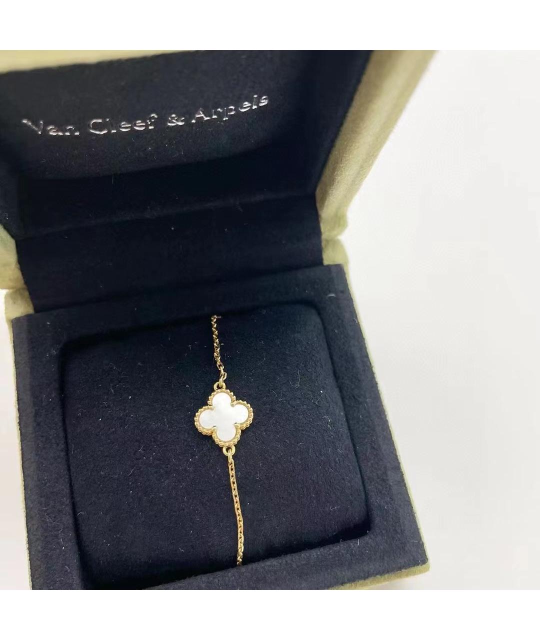 VAN CLEEF & ARPELS Белый браслет из желтого золота, фото 2