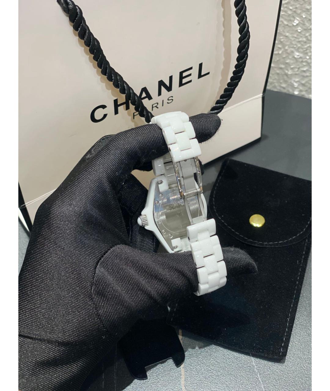 CHANEL Белые керамические часы, фото 9