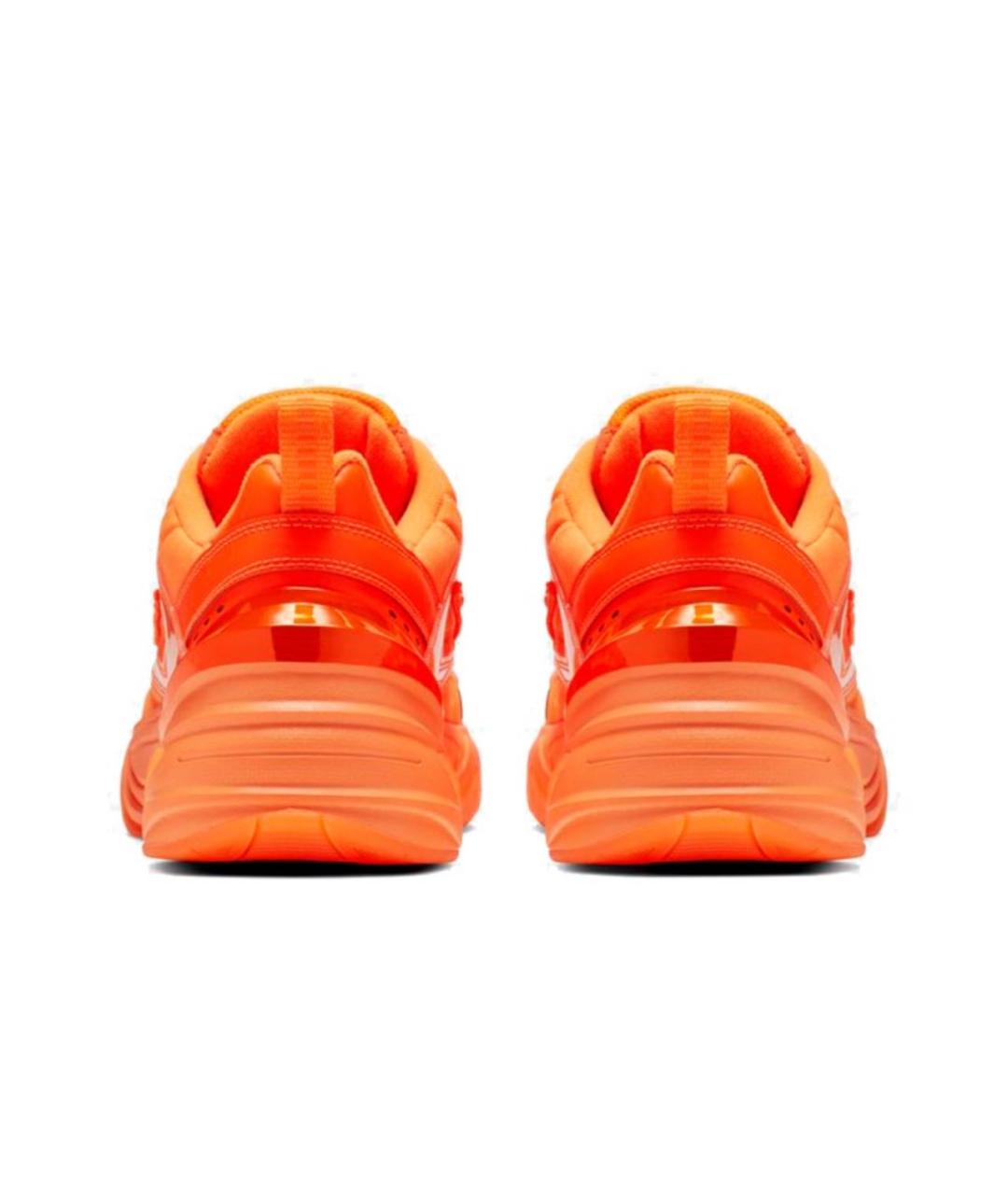NIKE Оранжевое кожаные низкие кроссовки / кеды, фото 3