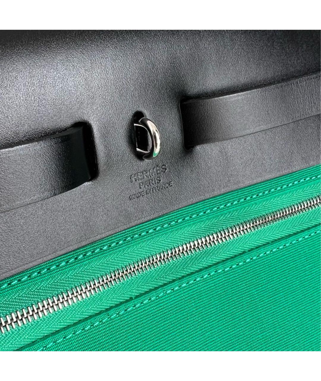 HERMES PRE-OWNED Зеленая сумка с короткими ручками, фото 4
