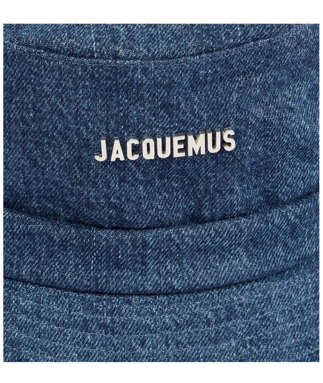 JACQUEMUS Синяя хлопковая панама, фото 3