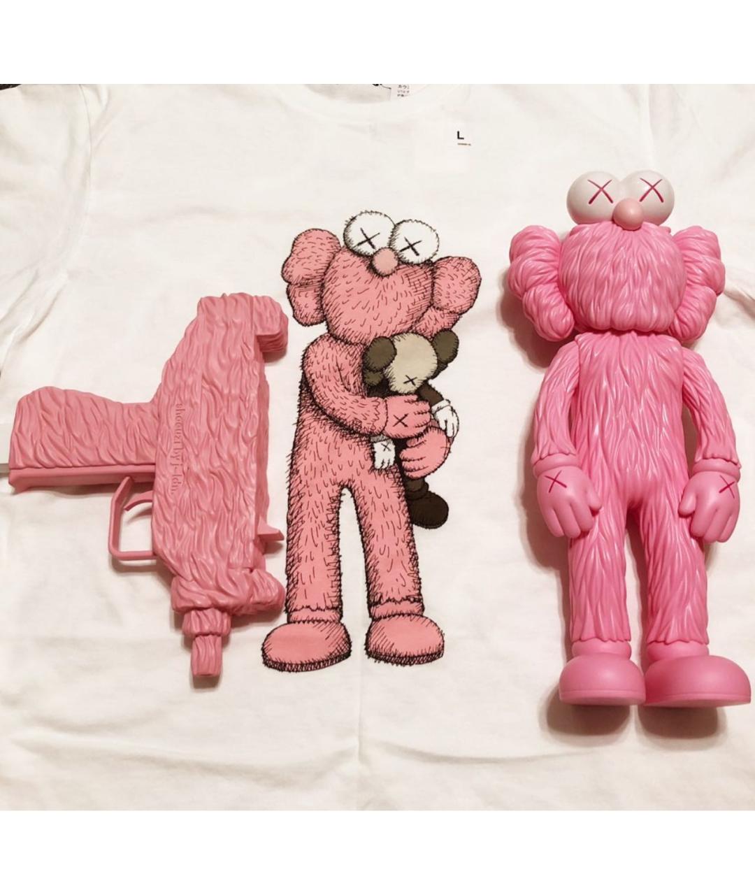 KAWS Белая хлопковая футболка, фото 2