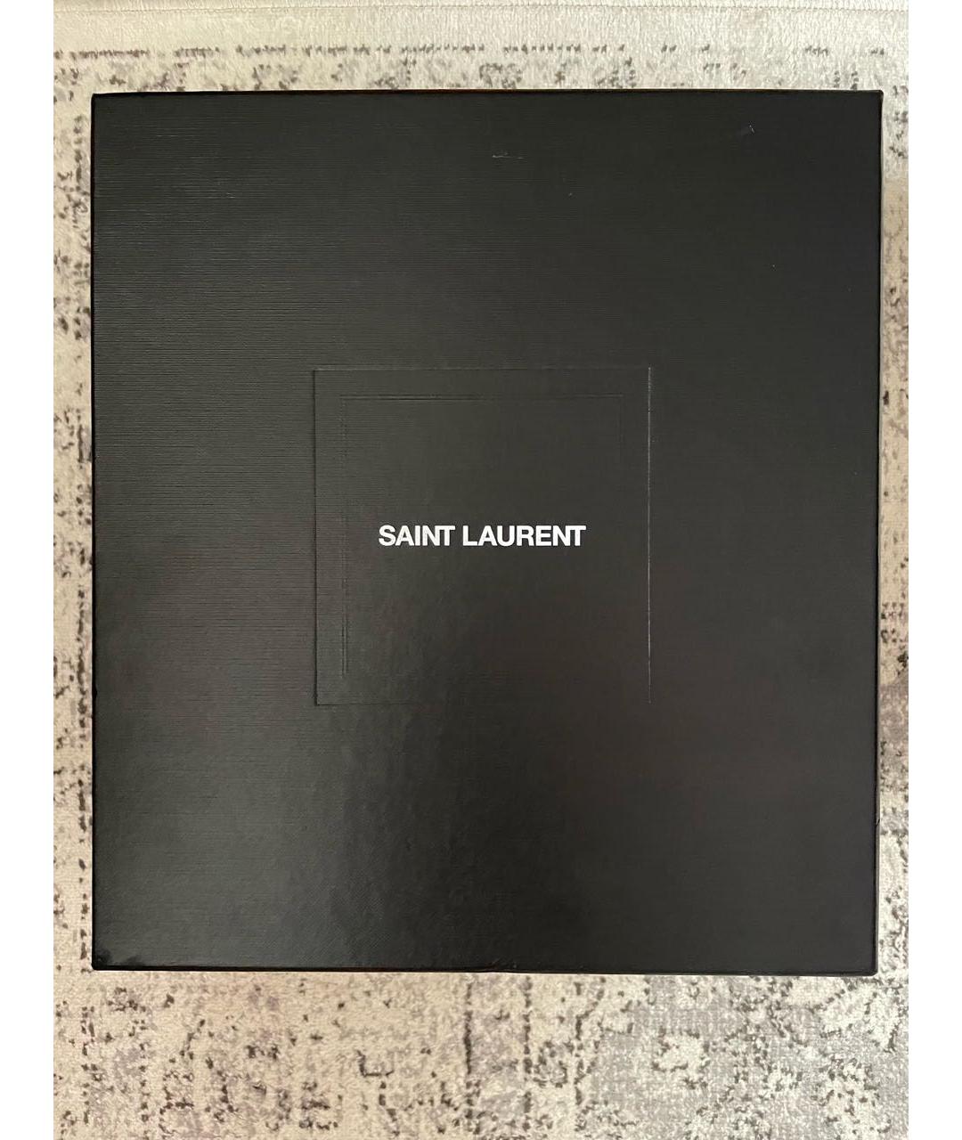 SAINT LAURENT Черная тканевая поясная сумка, фото 8