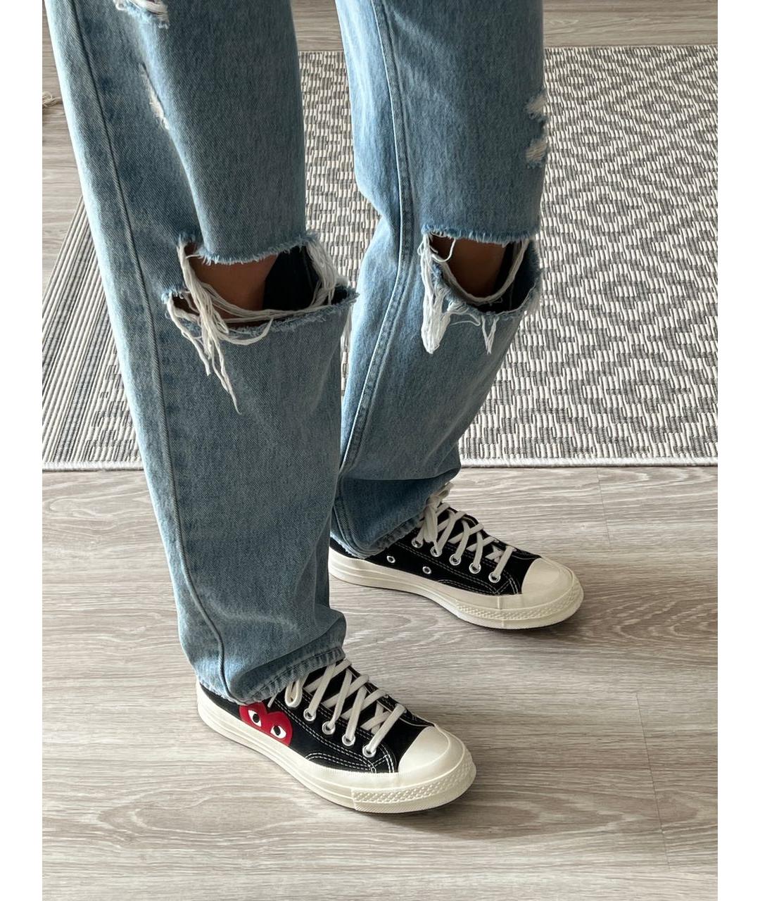 CONVERSE Черные текстильные кеды, фото 8