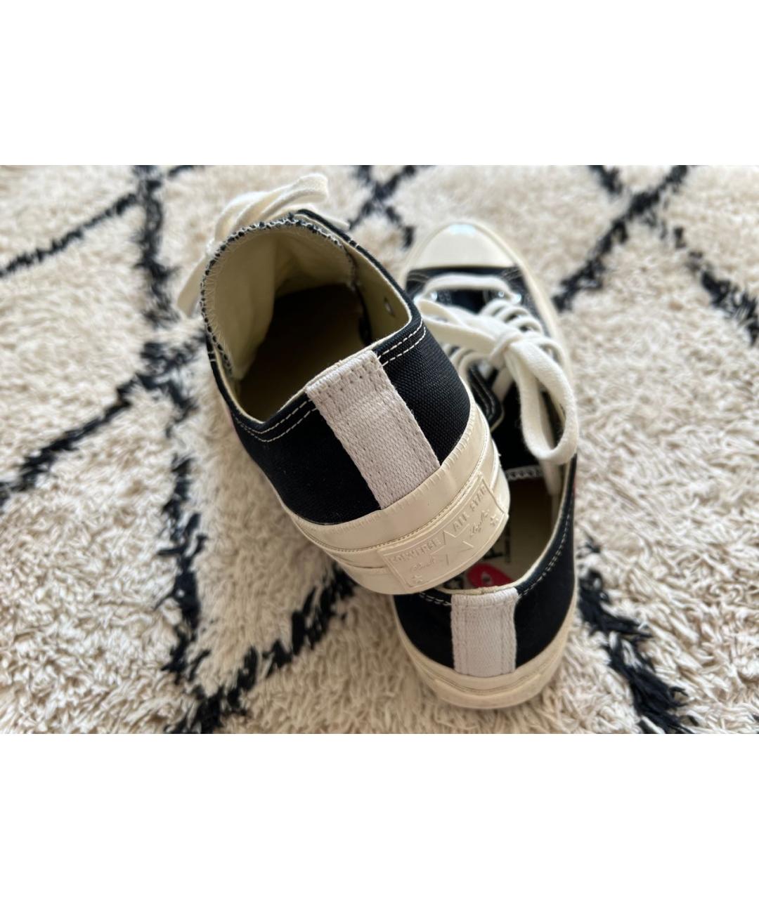 CONVERSE Черные текстильные кеды, фото 4