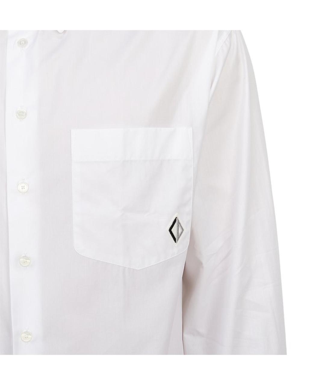 CHRISTIAN DIOR PRE-OWNED Белая хлопковая классическая рубашка, фото 3