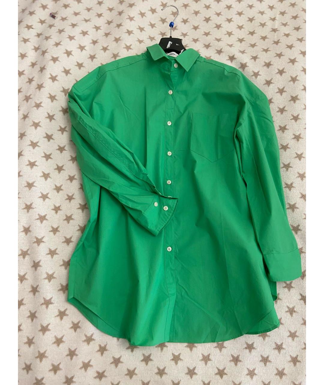 THE FRANKIE SHOP Зеленая хлопковая рубашка, фото 2