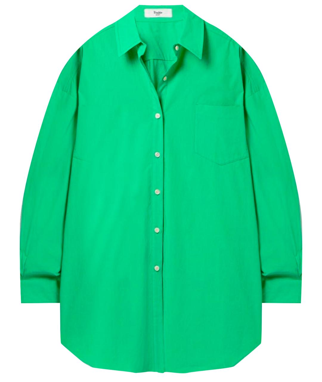THE FRANKIE SHOP Зеленая хлопковая рубашка, фото 1