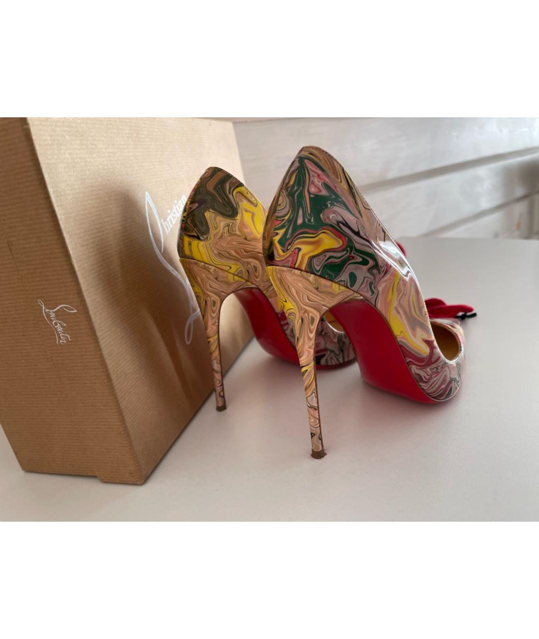 CHRISTIAN LOUBOUTIN Мульти кожаные туфли, фото 3