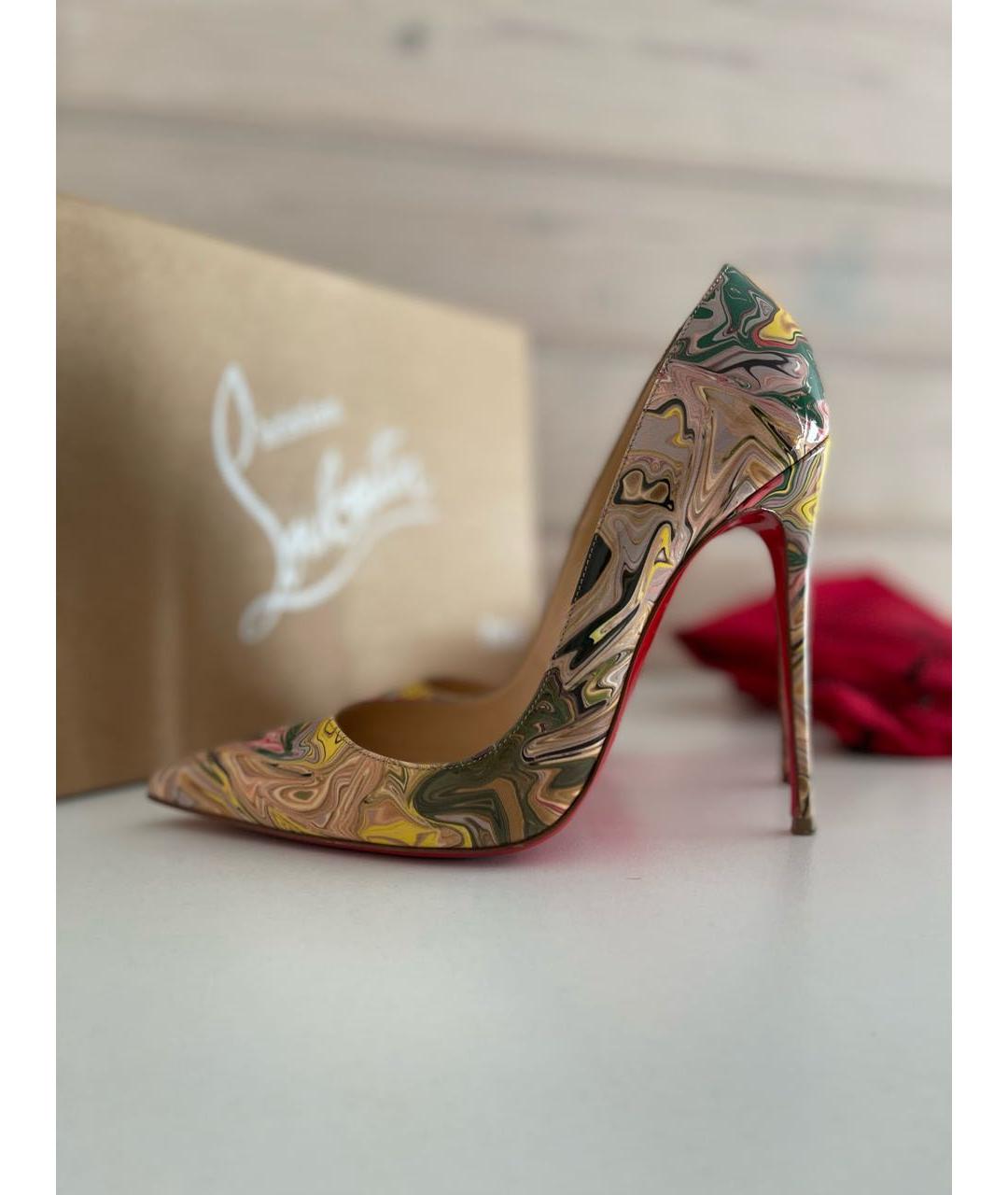 CHRISTIAN LOUBOUTIN Мульти кожаные туфли, фото 7