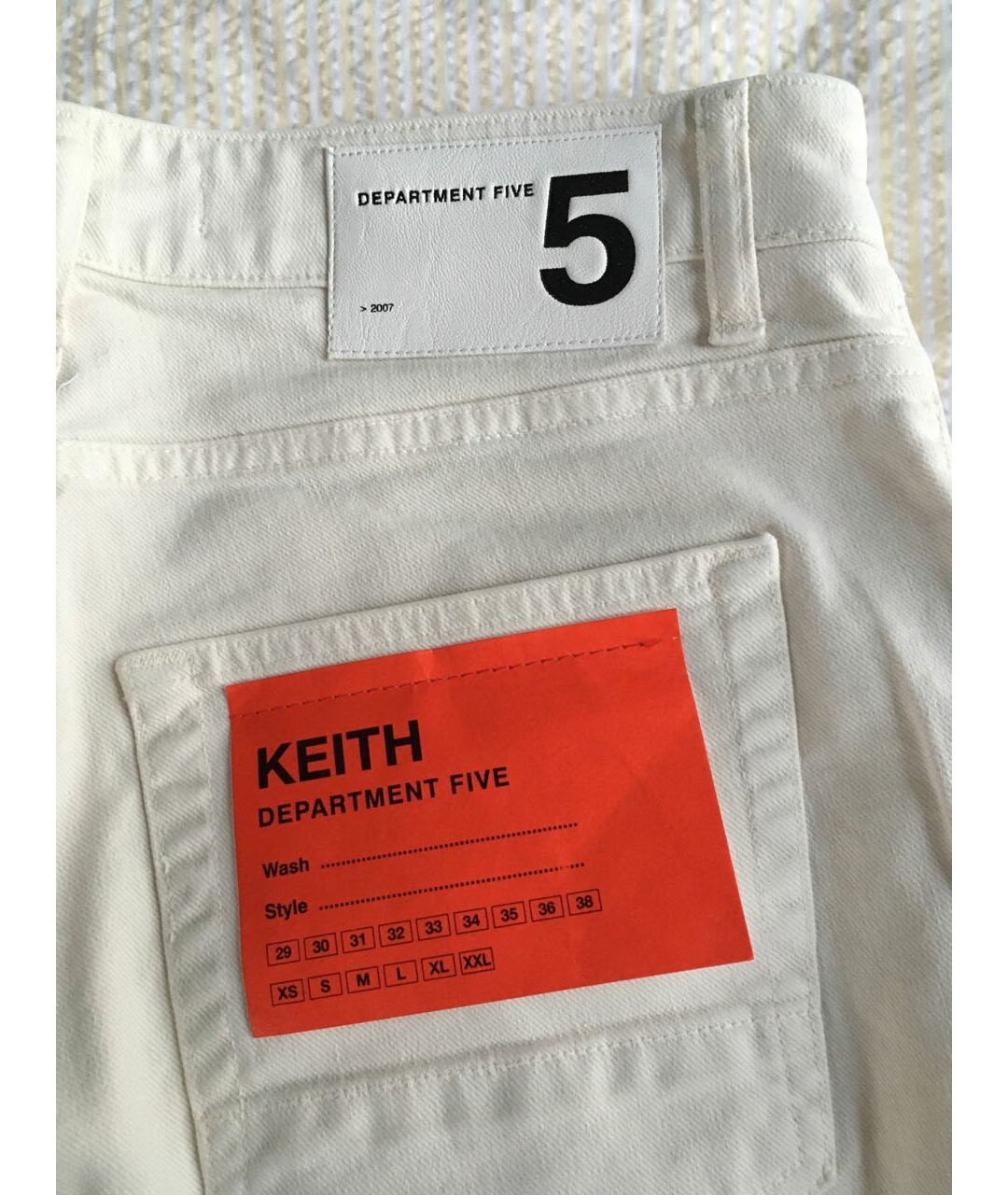 DEPARTMENT 5 Белые хлопко-эластановые джинсы скинни, фото 5