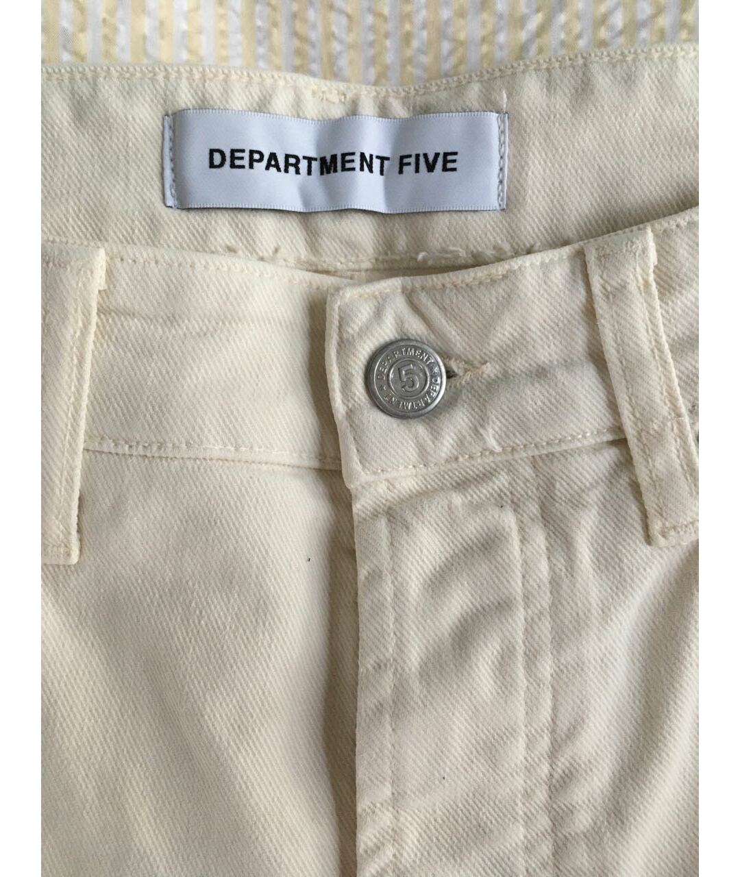DEPARTMENT 5 Белые хлопко-эластановые джинсы скинни, фото 3