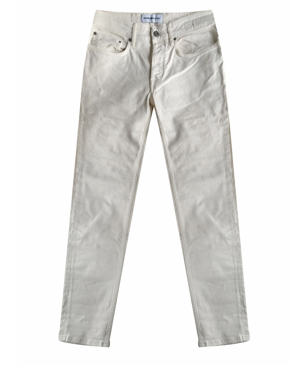 DEPARTMENT 5 Белые хлопко-эластановые джинсы скинни, фото 1