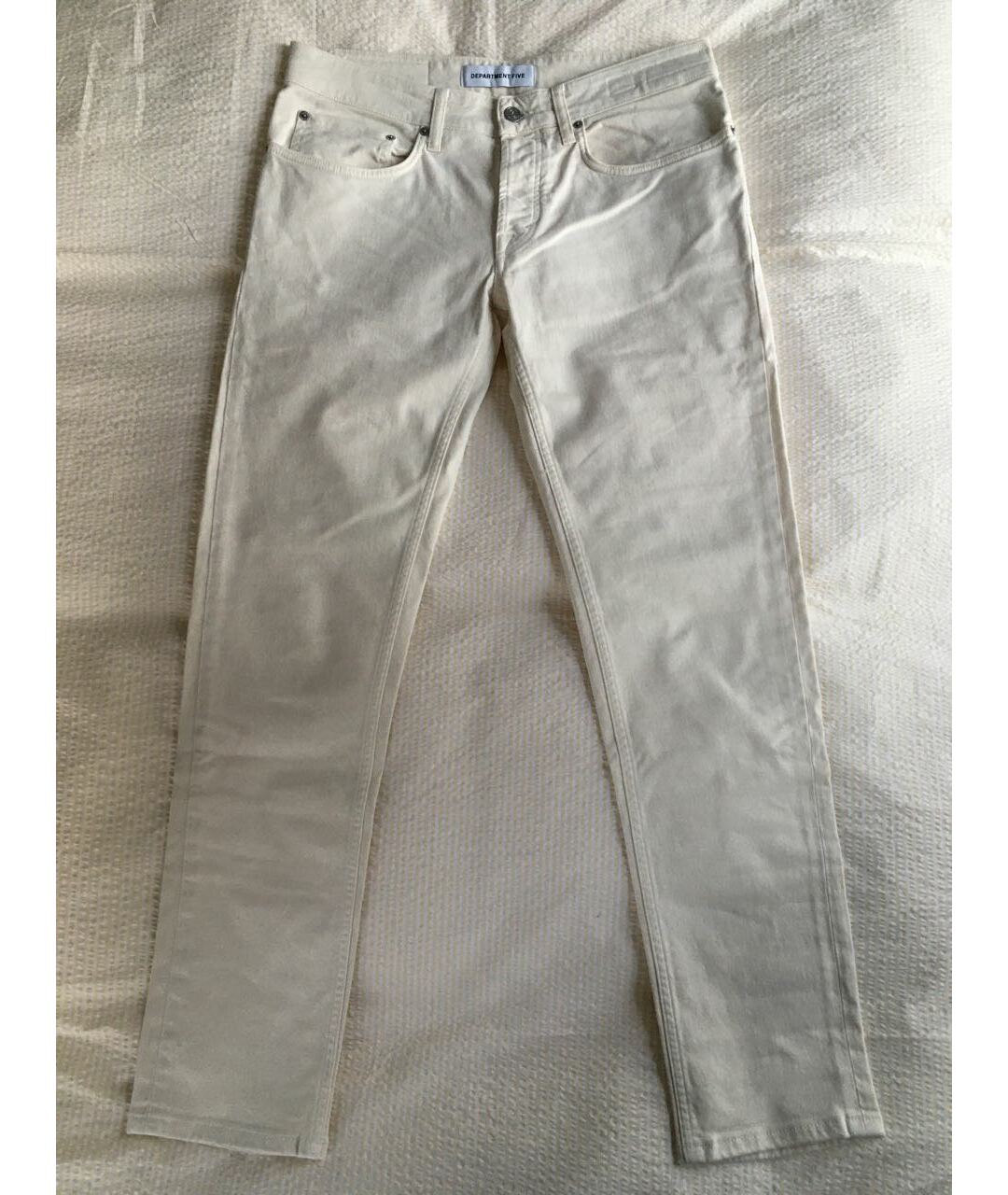 DEPARTMENT 5 Белые хлопко-эластановые джинсы скинни, фото 6