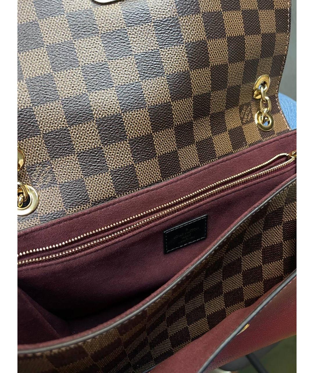 LOUIS VUITTON PRE-OWNED Коричневая сумка через плечо, фото 6