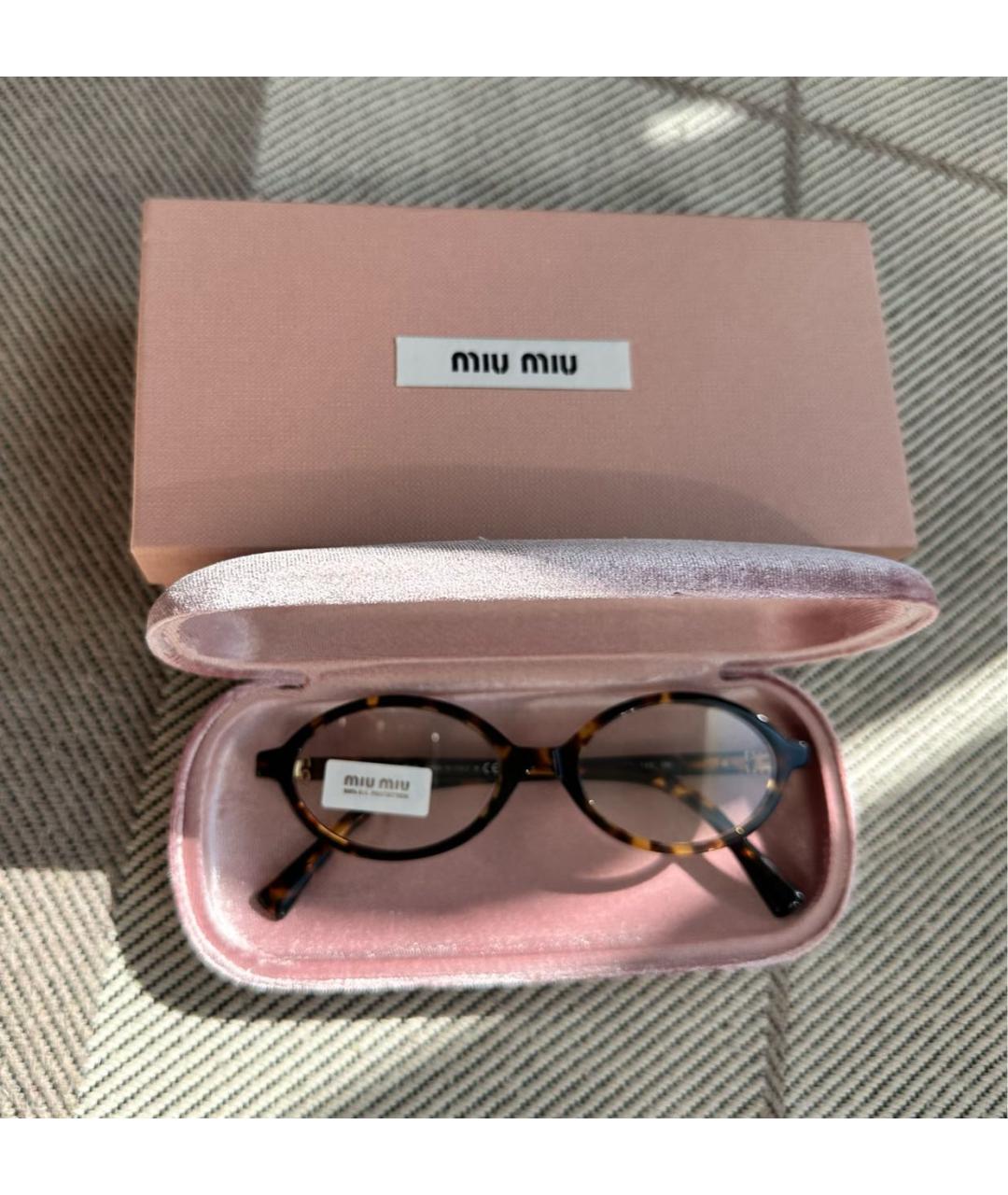 MIU MIU Мульти пластиковые солнцезащитные очки, фото 3
