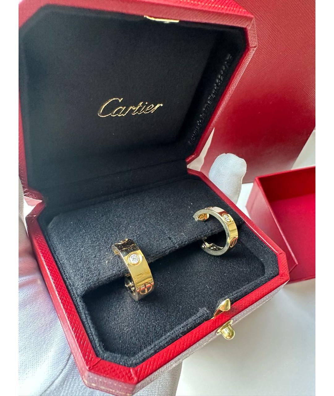 CARTIER Золотые серьги из желтого золота, фото 2