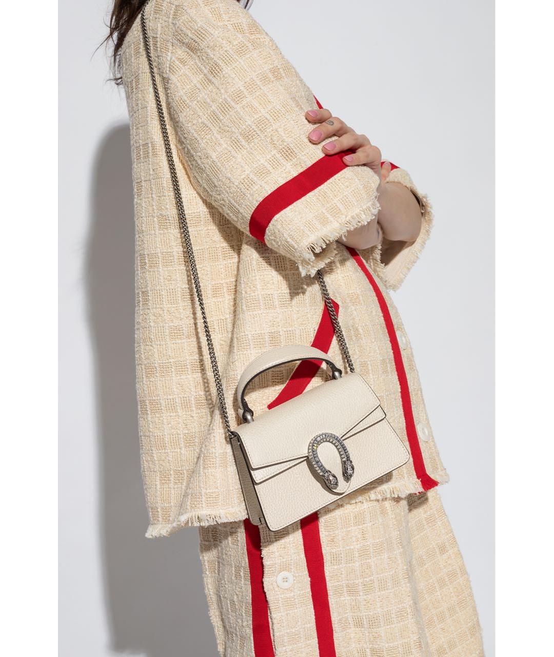 GUCCI Кожаная сумка через плечо, фото 6