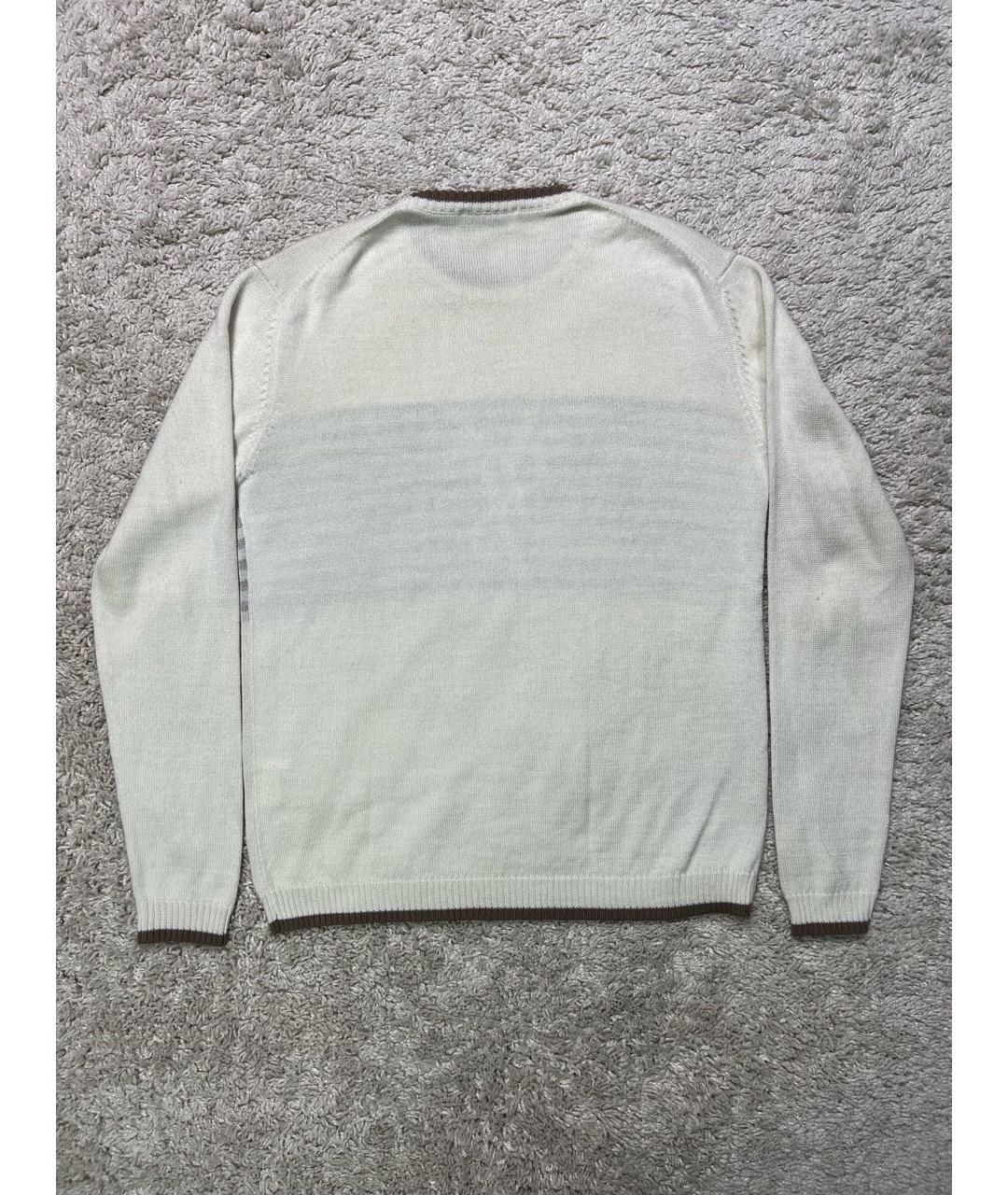 SAINT LAURENT Белый джемпер / свитер, фото 3