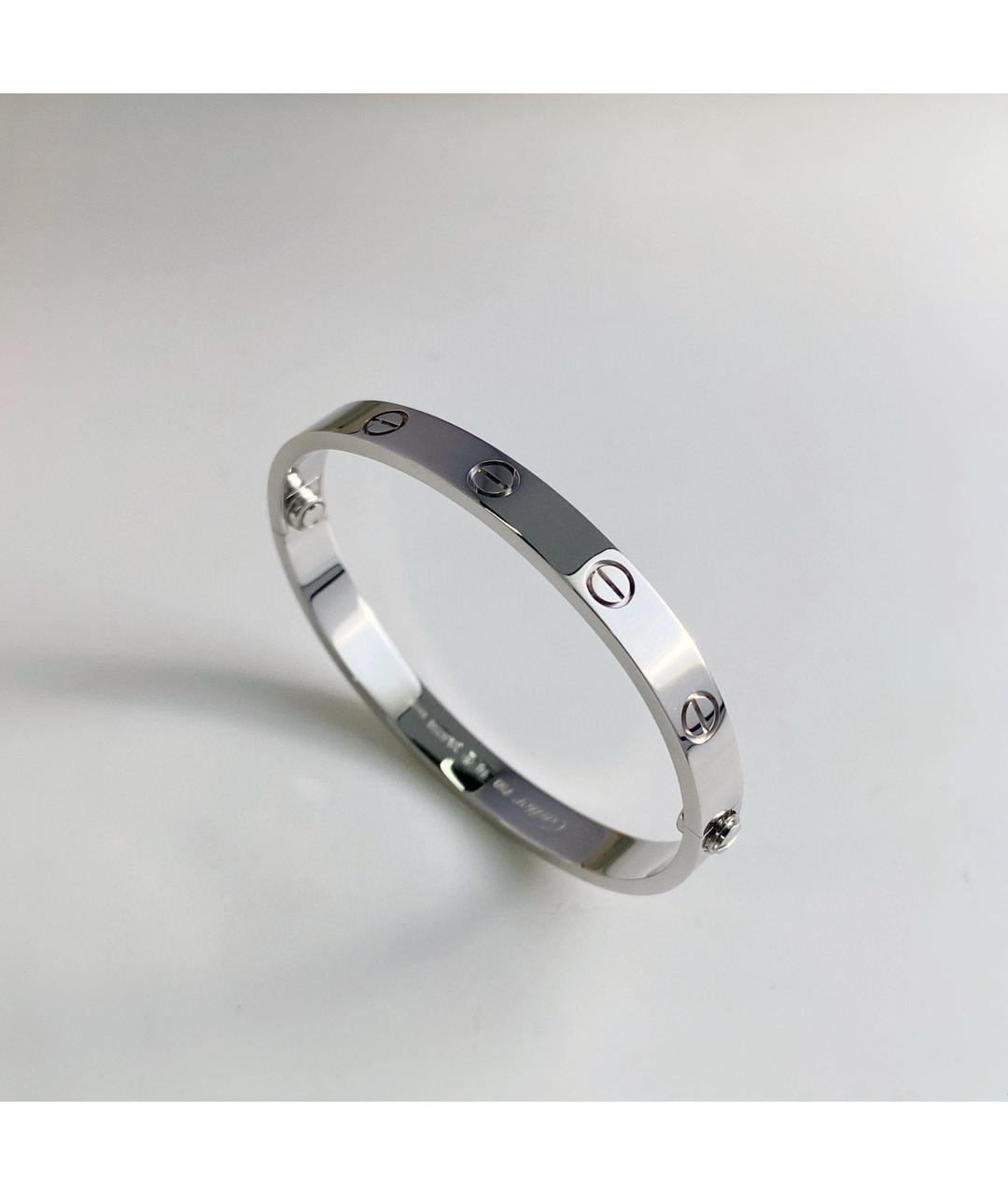 CARTIER Белый браслет из белого золота, фото 5