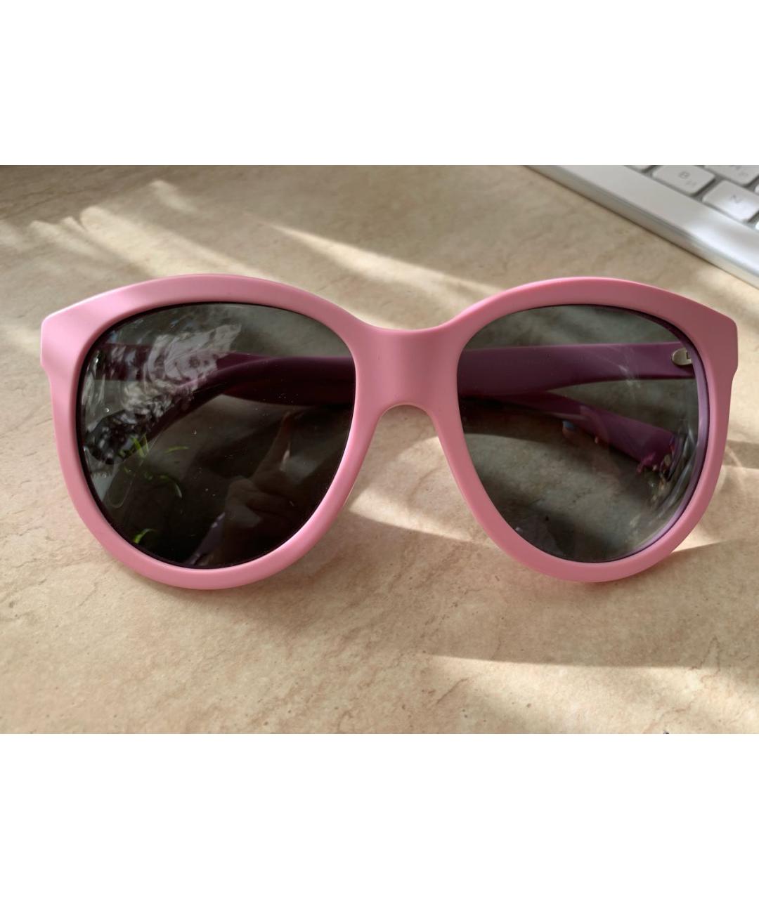 DOLCE&GABBANA Розовые пластиковые солнцезащитные очки, фото 7
